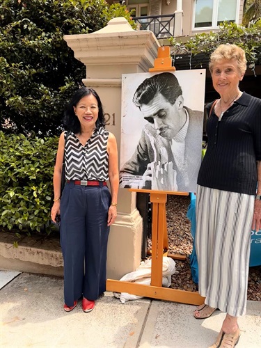 Vivienne Lowe, Vice-President  (Left) and Margaret Sheridan, President, (Right)  of The Sculptors Society